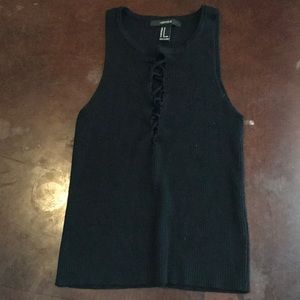 Black tank top